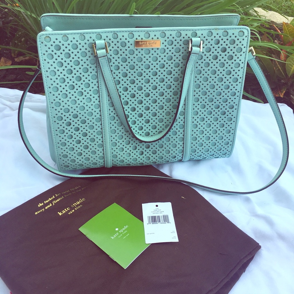 Kate spade light blue handbag for spring!